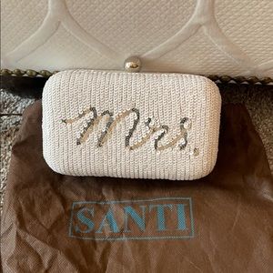 Mrs. sequin clutch perfect for bride to bes!